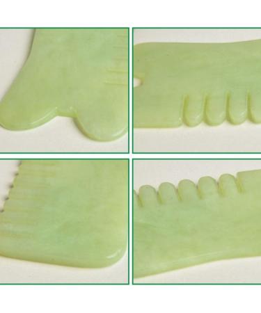 Jade Stone Gua Sha Comb - Facial Tool & Scalp Massage for Spa | Acupuncture Beauty Salon Essential - Buy Online on GoSupps.com
