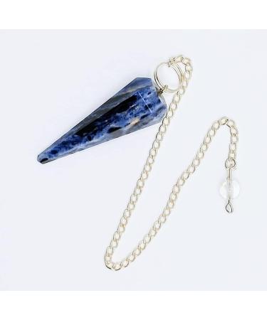 Dowsing Pendulum Healing Crystals Orgonite Crystal Point Scrying Dowser 100% Genuine Gemstone Crystal Pendulum Handcrafted Healing Crystal Gifts Witchcraft Supplies (Sodalite) - Buy Online on GoSupps.com