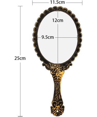 WikiMiu Hand Mirror - Retro Vintage Flower Pattern Handle - Perfect Gift for Women and Girls - Buy Online on GoSupps.com
