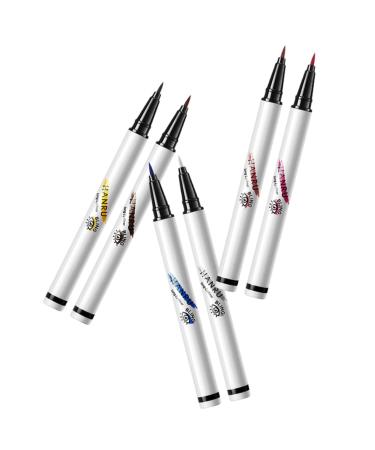 HAPINARY 6pcs Liquid Eyeliner Pen Eyeliner Pen for Women Colorful Eyeliner Pen Eyeliner Pencils Pen Abs