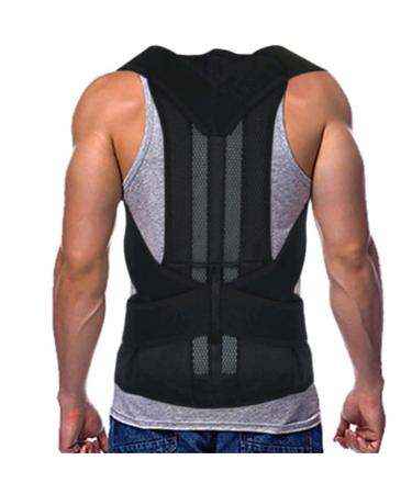 Posture for and Men Back Correction Waistcoat Therapy-Belt Belt Waist Brace Adjustable Support Kyphosis Humpback Black Small