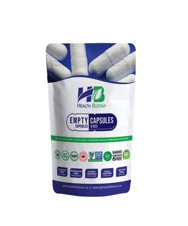 1000 Empty Gelatin Capsules Blue/Red. Size 0. Halal. Kosher. Hypoallergenic. NON GMO. Manufactured in North America.