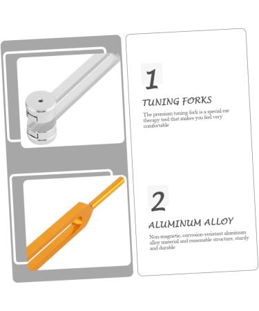 DECHOUS 2pcs Tuning Forks for Use Aluminum Alloy Ear Fork Kit Toddler Ear Wax Removal Therapy Tools - Buy Online on GoSupps.com