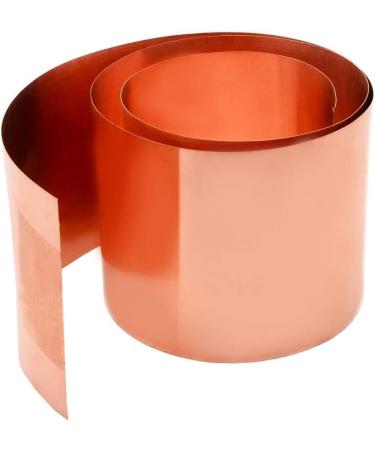 Jonoisax Pure Copper Foil Metal Copper Sheet Plate Cut Material Rolls- General Use DIY Or Contractors 200 * 1000Mm 0.1mm*200mm*1000mm - Buy Online on GoSupps.com