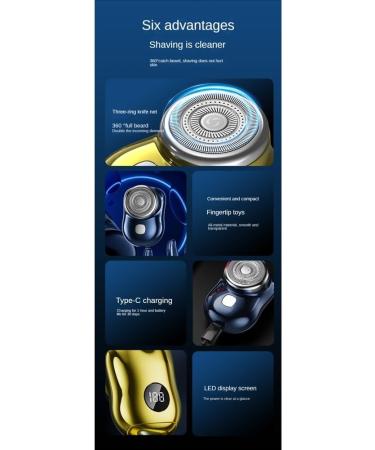 Dewedrt Electric Shaver USB Rechargeable Digital Display Multifunctional Travel Shaver Mini Men'S Shaver - C - Buy Online on GoSupps.com