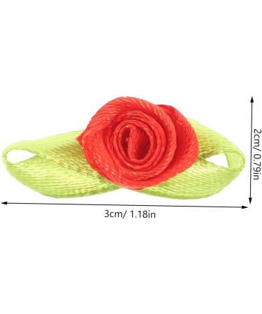 KALLORY 500pcs Hair Clip Decals Hair Pin Sewing Supply Flowers for Crafts Modeling Scarf Red 3.00X2.00X1.80CM - Buy Online on GoSupps.com