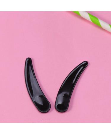 FRCOLOR 100Pcs Mini Disposable Makeup Spatulas - Facial Cream Spoon Cosmetic Plastic Scoops (Black) - Buy Online on GoSupps.com