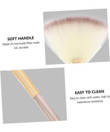 FRCOLOR 4 Sets Makeup Brush Highlighter Brush Makeup Highlighter Powder Facial Makeup Blush Fan Makeup Brush Make up Fan Makeup Tools Face Paint Corrugated Silk Nylon Wool Woman - Buy Online on GoSupps.com