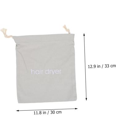 PLAFOPE 4pcs Hair Dryer Storage Bag Hairdryer Bag Drawstring Bag Organizer for Traveling Bags Fabric 33.00X30.00X0.50CM Light Grey - Buy Online on GoSupps.com