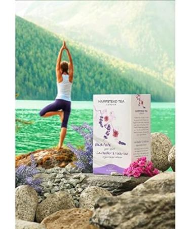4 x 20 Sachets - Hampstead Tea London Lavender and Valerian Organic Herbal Infusion - Buy Online on GoSupps.com