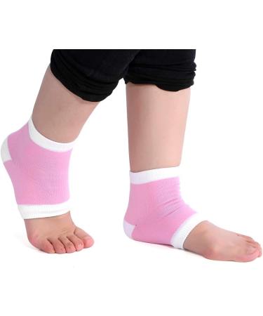 Buy Heel Socks - Washable Gel Spa Moisturizing Foot Care - Open Toe Protection for Dry Cracked Heels (2 Pack Pink) - International Shipping Available - Buy Online on GoSupps.com