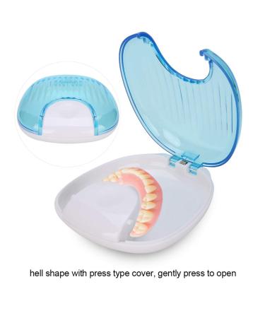 Orthodontic Retainer Case & Box | Sky Container for Dental Care - Blue on White - Buy Online on GoSupps.com
