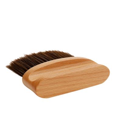 DOITOOL Neck Brush Hairdressing Neck Duster Neck Duster Bristles Neck Hair Duster Barber Duster Haircut Bristles Broken Hair Removal Brush Beech Tool Soft Fur 12X11X2CM As Shown