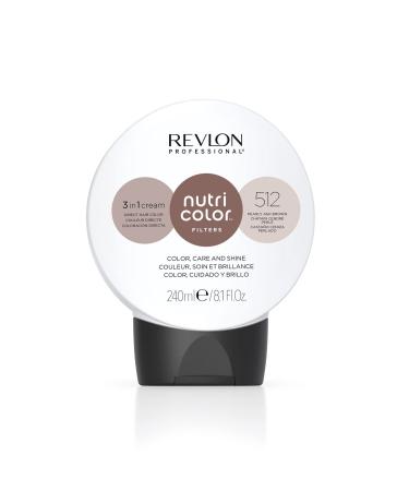 Nutri Color Filters-Toning Filter 512 light brown Asch Iris 240 ml nourishing color mask with Insta-Pic Technology tinting mask for color refreshment of cool brown tones 512 light brown ash Iris 240 ml (1 Pack) - Buy Online on GoSupps.com