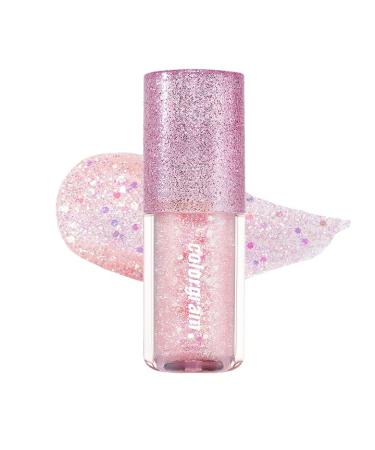COLORGRAM Milk Bling Shadow - 02 Opal Flash 0.11 fl.oz  3.2g | Pigmented liquid glitter eyeshadow  Long-lasting shimmer for daily and party makeup  Multi-dimensional sparkling metallic finish  Opaque coverage  Quick dryi...