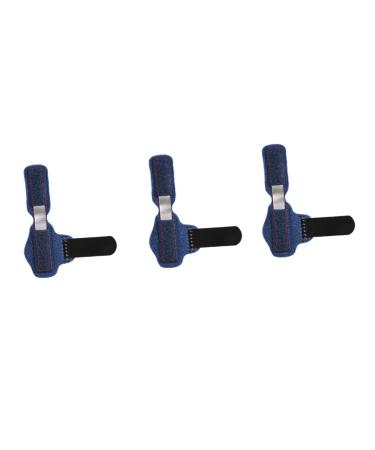 GLEAVI 3pcs Toe Strap Thumb Splint Retainer Holder Finger Splints for Trigger Finger Hand Splint Finger Splint Sleeve Crooked Toe Wrap Toe Sprain Support Strap Crooked Toe Splint Holder Blue 11.5X2.5CM