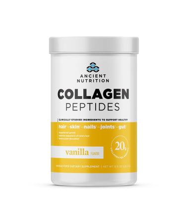 Ancient Nutrition Collagen Peptides Collagen Peptides Powder Vanilla Hydrolyzed Collagen Supports Healthy Skin Joints Gut Keto and Paleo Friendly 12 Servings 20g Collagen per Serving Vanilla 8.51 Ounce (Pack of 1)