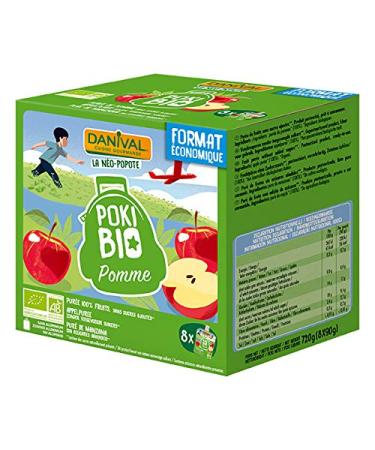 Danival - Poki organic apples 8 x 90g - unit