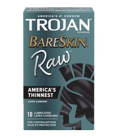 Trojan Bareskin Raw Condom - Pack of 10