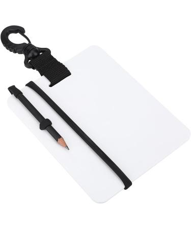 Diving Writing Slate Board with Swivel Clip and Graphite Pencil - Portable Dive Accessory - Buy Online on GoSupps.com