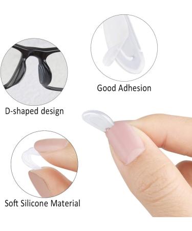 Chudian 60 Pairs Self-Adhesive Silicone Nose Pads for Glasses - Slipproof Transparent Pads for Sunglasses - Buy Online on GoSupps.com