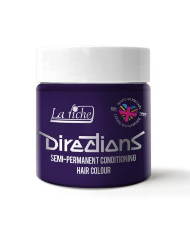 La Riche Directions Semi-Permanent Hair Color 100ml Tub - Deep Purple Deep Purple 100.00 ml (Pack of 1)