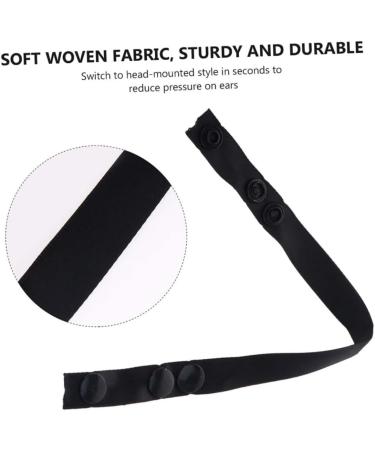 Aokwawaliy Glass Dip Pins with White Gliders - 10 Adjustable Nylon Mask Rope Button Extensions for Yeezy White Masks - Buy Online on GoSupps.com