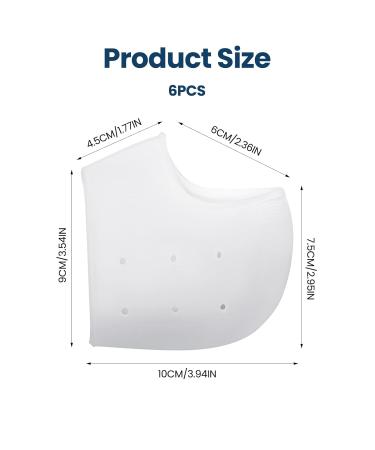 QIQIU 3 Pairs Silicone Heel Protectors | Gel Cups for Plantar Fasciitis & Heel Pain Relief | Heel Sleeves for Dry Cracked Heels | Women & Men - Buy Online on GoSupps.com