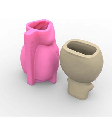 Baby Concrete Flower Pot Molds Succulent Planter Vase Silicone Molds Candle Pen Holder Mold Epoxy Resin Plaster Cement Clay Mould (C152) F25-C152 - Buy Online on GoSupps.com