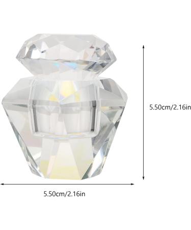 FRCOLOR 3 Pcs Nail Art Crystal Cup Glass Container with Lid Liquid Powder Dappen Dish Manicure Care Tools Nail Tech Clear Fingernail Polish Nail Art Dish Cup White With Cover Cup Bowl 5.5x5.5cmx3pcs Whitex3pcs - Buy Online on GoSupps.com