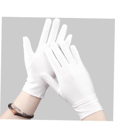 DOITOOL 9 Pairs Elastic Etiquette Gloves Protective Labor Gloves Warm Work Gloves Makeup Sponges Wedge Travel Safety Gloves Working Gloves for Women Formal Wear Tight Women's White Gloves - Buy Online on GoSupps.com