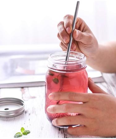 Stainless Steel Straws Set with 10 Straight Reusable Drinking Straws for 30oz and 20oz Tumblers - Includes 2 Cleaning Brushes - Buy Online on GoSupps.com
