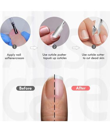 Cuticle Trimmer with Cuticle Pusher Cuticle Remover Cutter Nipper Scissor and Triangle Cuticle Nail Pusher Peeler Scraper Durable Dead Skin Clipper Manicure Pedicure Tools - Buy Online on GoSupps.com