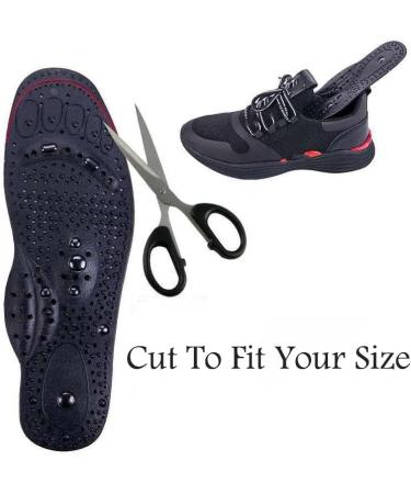 Acupressure Magnetic Shoe Insoles for Pain Relief - Foot Massage Therapy Inserts for Men - Buy Online on GoSupps.com