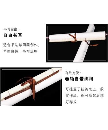 Japanese Blank Chinese Calligraphy Scroll Set - 4Pcs Decorative Wall Hangings in 4 Colors for DIY Art Projects - Buy Online on GoSupps.com