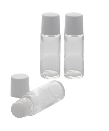Clear deodorant stick bottles 75ml Kosmetex deodorant roller for self-filling 3 pieces 1 piece (pack of 3)