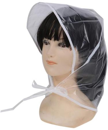Qingsi 10 Pcs Waterproof Rain Hat for Women - Protect Your Hairstyle with Plastic Rain Bonnet - Buy Online on GoSupps.com