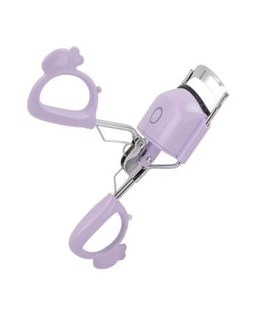 Sonew Heated Eyelash Curler Fast Charging Electric Eyelash Curler Long Lasting Curling with Metal Electric Heat 2 in 1 for Women and Girls (Purple)