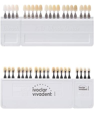 iksvmsis Professional Dental Color Chart Teeth Whitening Guide Dental Color Chart with Engraved Numbering Teeth Color Chart for Plaque Teeth Whitening - Buy Online on GoSupps.com