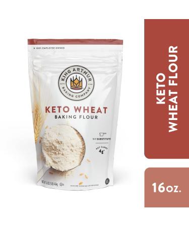 King Arthur Keto Wheat Flour Blend 16 oz - Low-Carb Baking Essential - Buy Online on GoSupps.com