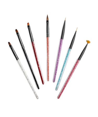 FRCOLOR Nail Art Pen Kit Set liquid glitter nail art nail art nails nail art nail drawing painting es powder nail liner glitter manicure gradient nail Acrylic Powder Painting Brush