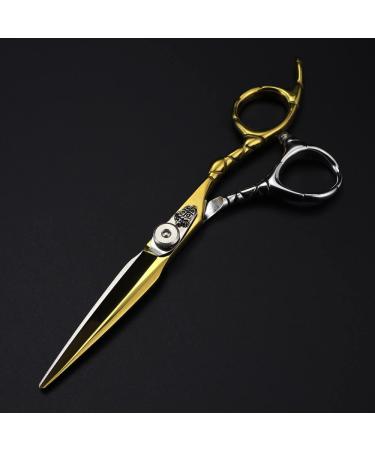 Hair Cutting Scissors 6 Inch Professional Japan 440c Steel Gold Scissor Crown Hair Scissors Haircut Thinning Barber Cutting Shears Hairdressing Scissors Set - Buy Online on GoSupps.com