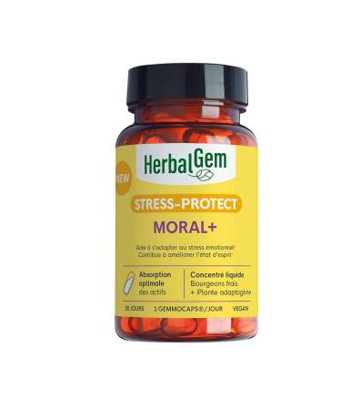 HERBALGEM - GEMMOCAPS STRESS-PROTECT MORAL+ - Stress motionnel - 30 Capsules