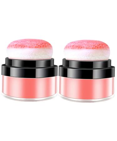 Didiseaon 2pcs Oil Control Cushion Blush Rose Blush Shimmer Blush Face Blushes Putty Blush Blusa Plastic Rosy