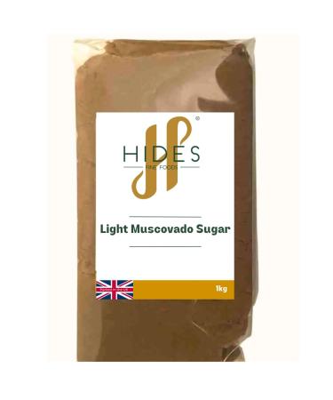 Hides Fine Foods - Light Muscovado Sugar 1kg - GMO - Free - Suitable for Vegetarians - Baking - Cookies - Caramel - Pies - Brownies - Desserts - Cooking - Buy Online on GoSupps.com