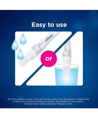 Clearblue Triple Assurance Pregnancy Test Kit - 3 Home Pregnancy Tests in 1 - 3 Ct - Buy Online on GoSupps.com