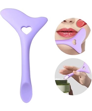 Eyeliner Aid | Silicone Winged Tip Eyeliner Aid | Silicone Eye Liner Aid with Face Cream Scoop for Eyelashes Lipstick Purple - Buy Online on GoSupps.com