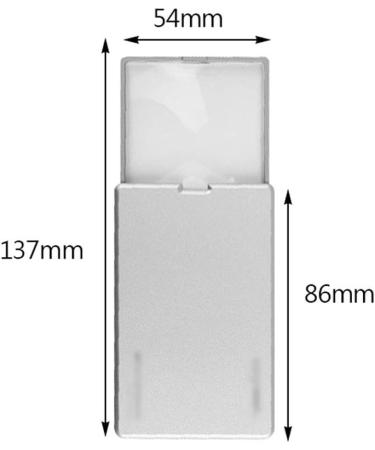Magnifiers Cassette Magnifier with high-Definition Lights Size: 54 * 86 * 137mm Reading Aids - Buy Online on GoSupps.com