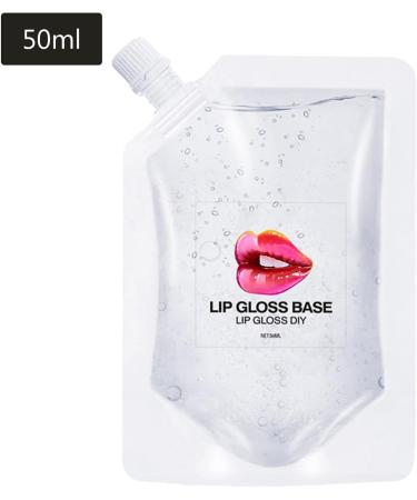 Transparent lip gloss base Lip Gloss Making Kit Healthy Moisturizing Lip Gloss Base Lip Balm Material Gel 50ml lip balms plumping organic lip gloss supplies - Buy Online on GoSupps.com