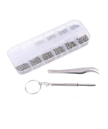 Gleavi 1100 pieces of glasses repair screws watch screws glasses Tool tweezers sunglasses view glasses repair screws for sunglasses frame